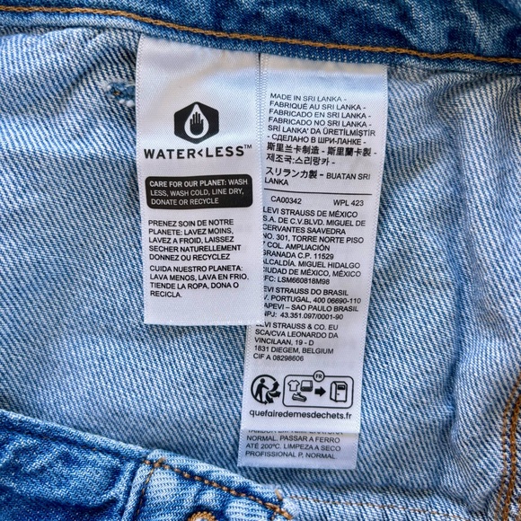 Levi's Blue Denim Cargo Mini Skirt - Picture 4 of 5